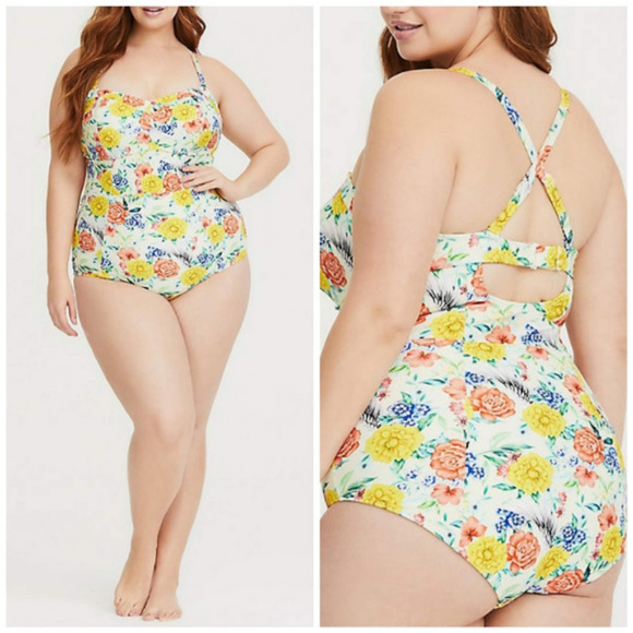 torrid Other - Torrid Floral One Piece Swimsuit 2X NWT FIRM